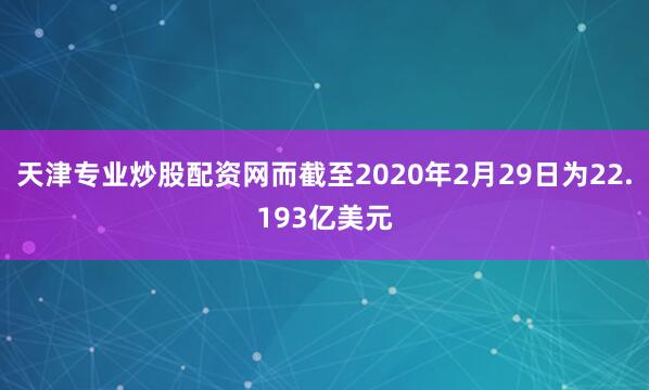 天津专业炒股配资网而截至2020年2月29日为22.193亿美元
