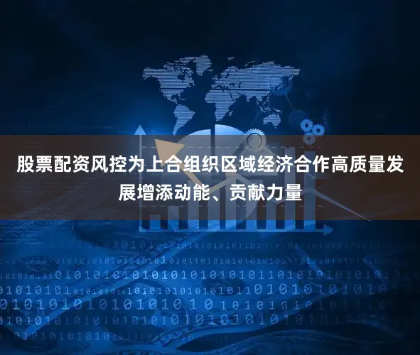 股票配资风控为上合组织区域经济合作高质量发展增添动能、贡献力量