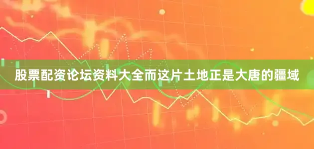 股票配资论坛资料大全而这片土地正是大唐的疆域